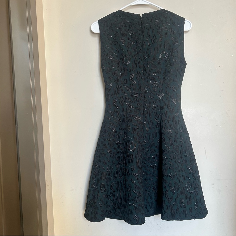 BCBGMaxAzria Dark Emerald Green & Black Sleeveless Mini Party Dress Size 0 - Picture 6 of 14